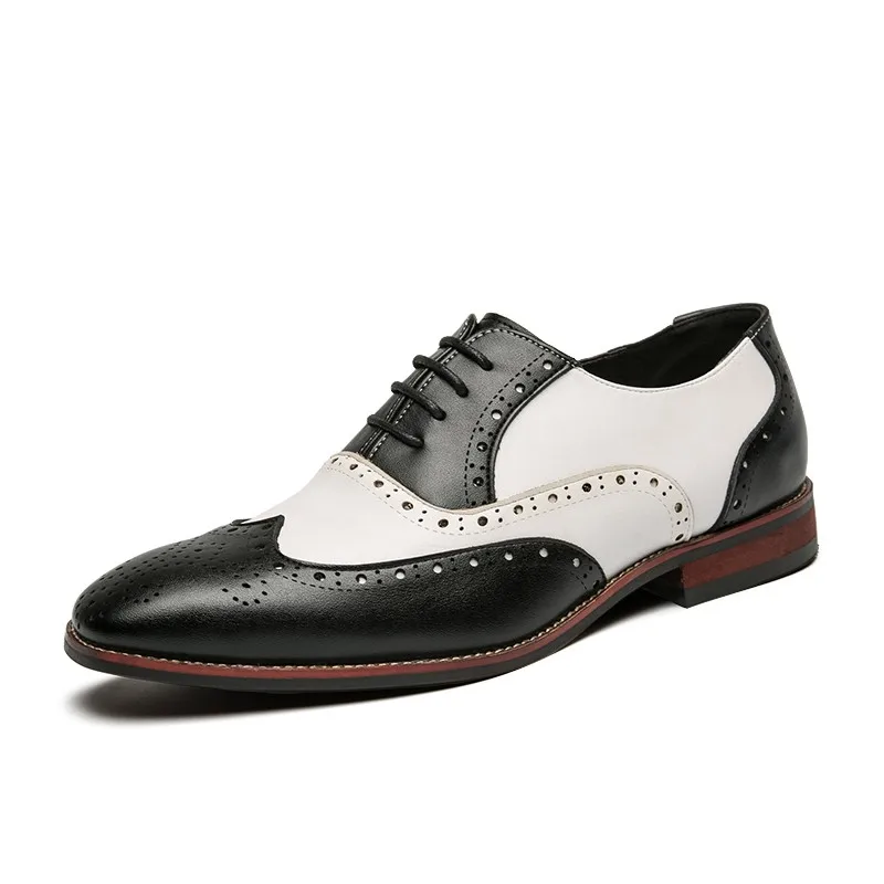 Кожени броги За мъже, Големи Размери, Модерен мъжки модел обувки За Сватбени партита, италиански Дизайнерски мъжки официални обувки Drivng, мъжки Oxfords дантела 3