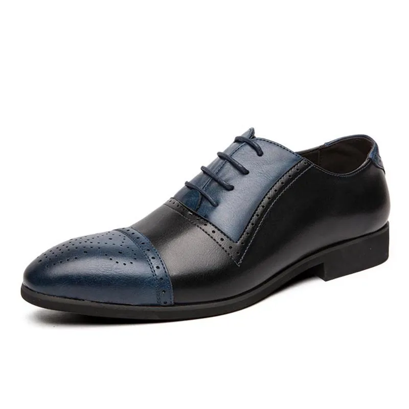 Кожени броги За мъже, Големи Размери, Модерен мъжки модел обувки За Сватбени партита, италиански Дизайнерски мъжки официални обувки Drivng, мъжки Oxfords дантела 5