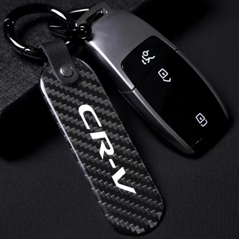 Кола Ключодържател, Ключодържател, изработени от Въглеродни Влакна, Метален Ключодържател с Катарама във формата на Подкова, за Подарък, за Honda CR-V, CRV CR V 2 3 4 5 Автомобилни Аксесоари