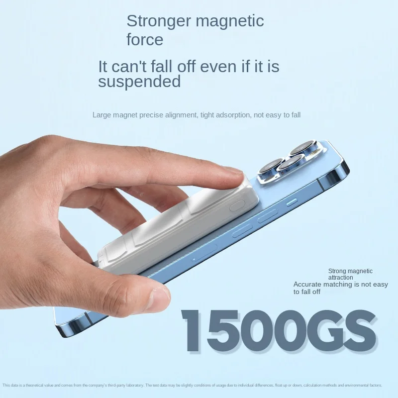 Магнитен Безжичен Power Bank 10000 ма за Magsafe PD 20 W Бързо Зареждане на Power Bank Сгъваема Поставка външна Батерия за iPhone 14 4