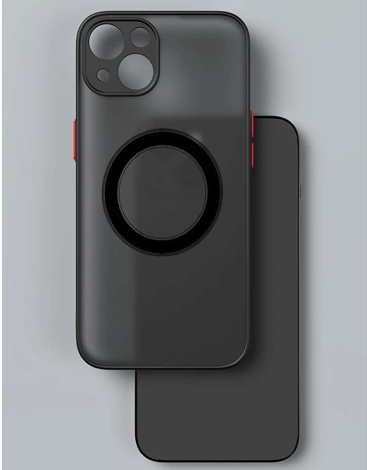 Магнитен Калъф За Безжично Зарядно на Телефона Magsafe Матов Калъф За iPhone 14 13 12 11 Pro Max Mini X XR XS 14Plus устойчив на удари Калъф 2