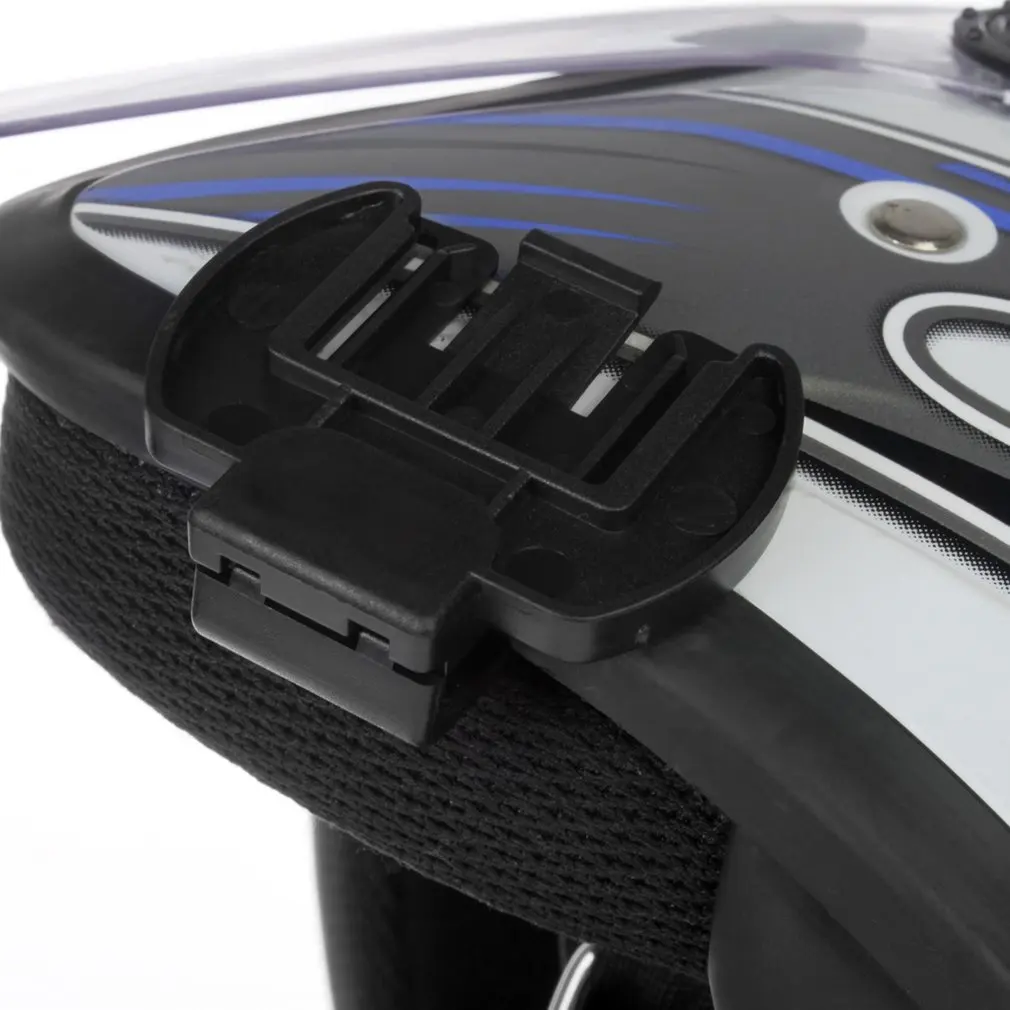 Микрофон Високоговорител Слушалка V6 V4 Каска, Слушалка Клип на Мотоциклет шлем домофон Клип Мотоциклет Bluetooth Домофонна система Скоба 1