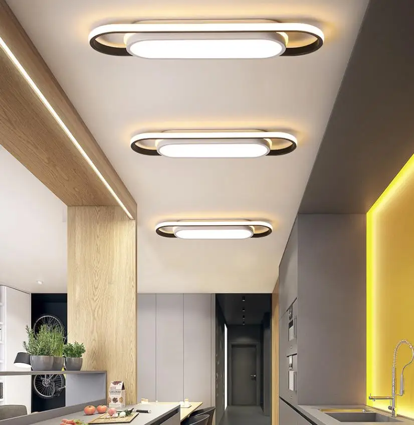 Модерни led таван, осветителни тела за хол плафон домашно потолочное осветление лампа домашно осветление, осветителни тела балкон