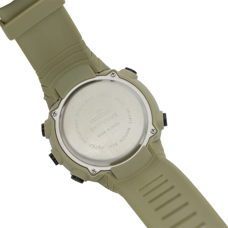 Мъжки Часовник Военни Водоустойчив спортен часовник SHIYUNME Армейските led Цифрови Ръчни Хронометри за Мъже 5