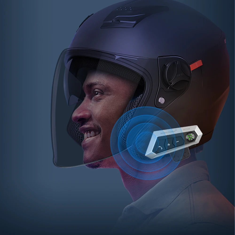 Нов модел BT-12B Bluetooth Домофонна система Мотоциклет Шлем Слушалки Безжични Bluetooth Слушалки Хендсфри Домофонна система 1