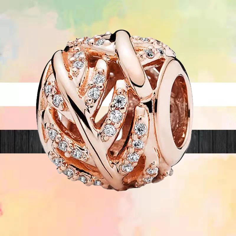 Нов Сребърен Цвят Цветя Кокосово Семейно Дърво Кухи Модни Мъниста Подходящи За Оригинален Браслету Pandora Charms Дамски Бижута направи си САМ 5