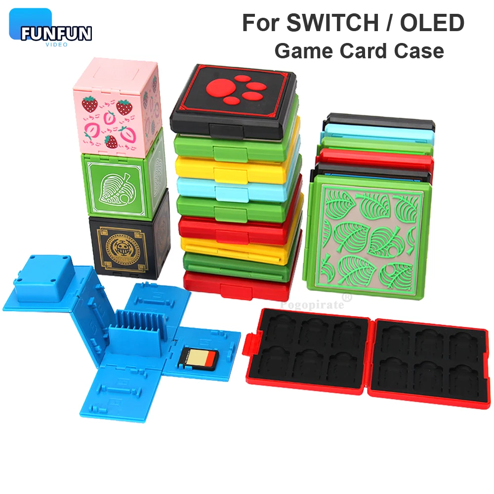 Нова Защитно покритие NS Калъф За игра на Карти Кутия За Съхранение За Nintendo Switch/OLED Игра Титуляр За Карта памет Кутия за Патрони 12 в 1