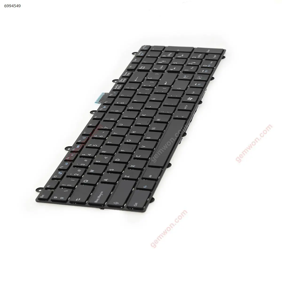 Нова Испанска Клавиатура за Лаптоп SP за MSI GT60 GT70 GT780 GT783 GX780 SWN259A1 V139922AK ЧЕРНА РАМКА ЧЕРНО, Без Подсветка 3