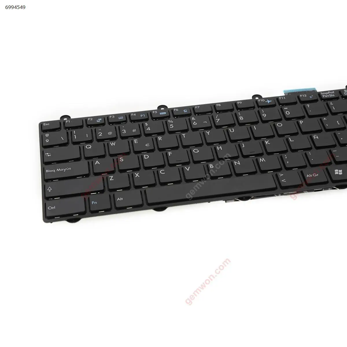 Нова Испанска Клавиатура за Лаптоп SP за MSI GT60 GT70 GT780 GT783 GX780 SWN259A1 V139922AK ЧЕРНА РАМКА ЧЕРНО, Без Подсветка 4