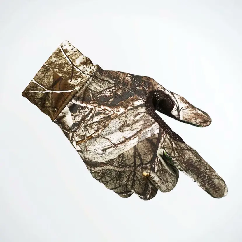 Нови пролетно-Летни улични Бионические камуфляжные ръкавици за лов, Тръстика, Пълни с ръкавици, мини еластични ръкавици за риболов с докосване на екрана 4