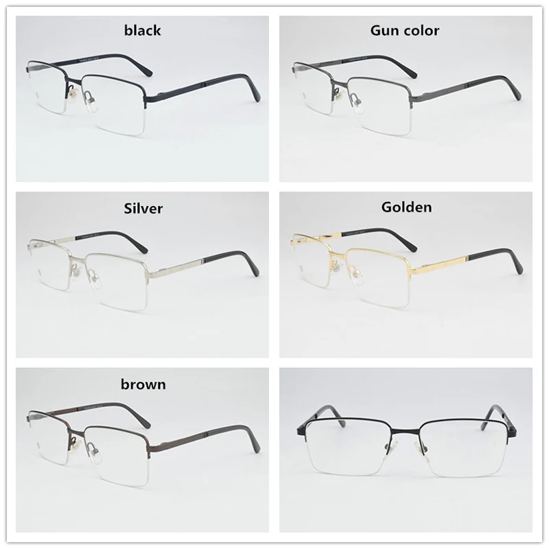 новост 2021 г., модни маркови очила, дамски Полукадровая Квадратни Рамки за Очила, мъжки компютърни рамки за очила при късогледство, Реколта очила за очите 3