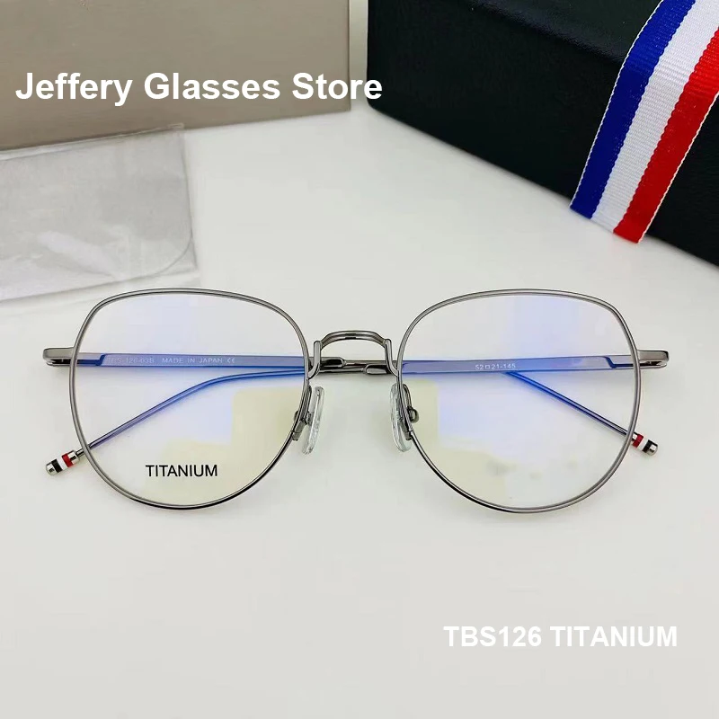 Ню Йорк Мода Дизайнерски Очила в Рамки Оптични Титанов Ультралегкие Мъжки Дамски Очила за Късогледство TBX914 TBS126