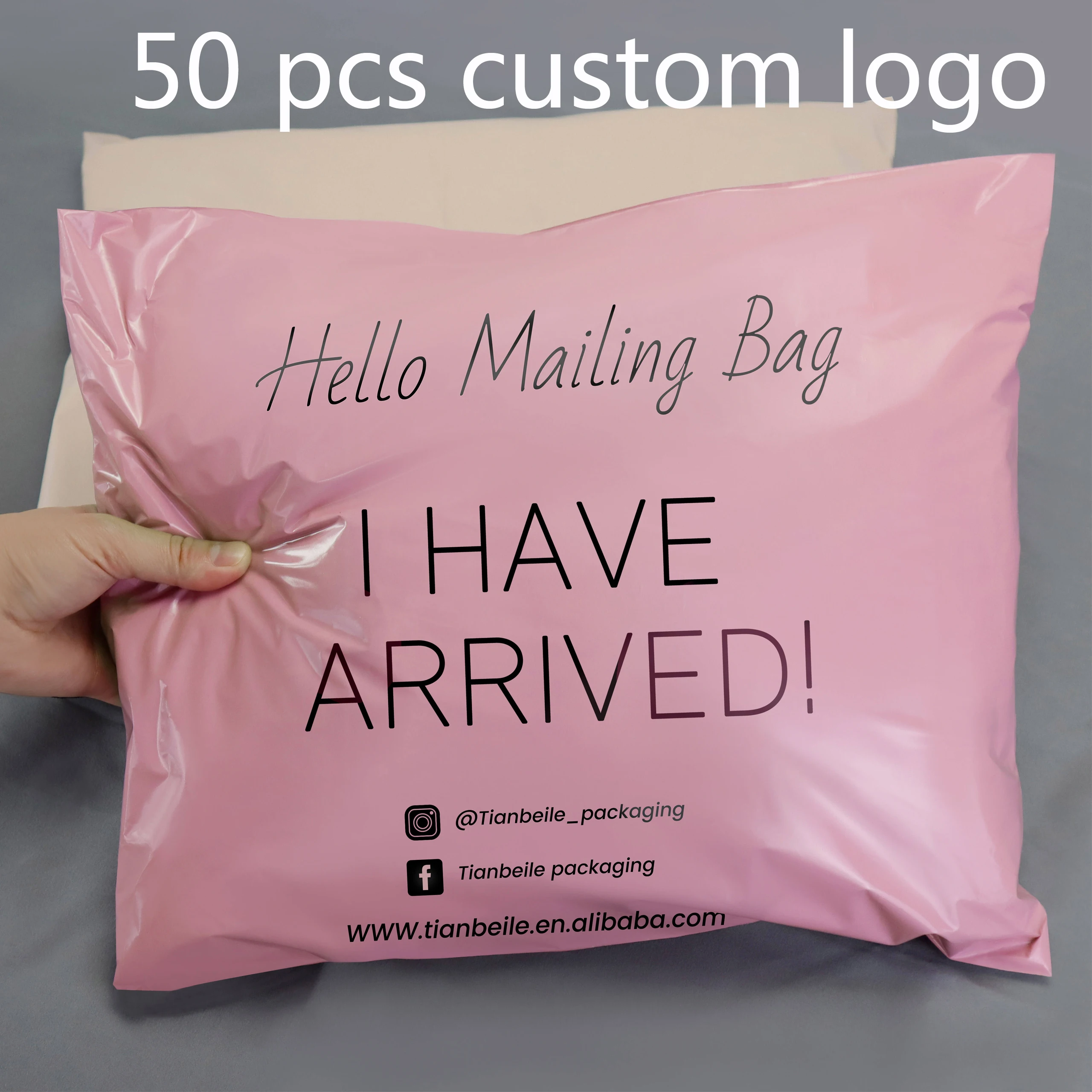 Обичай лого 50 КОМПЮТЪР Recyclable поли доставка мейлър Силна Самозалепваща устойчив на разкъсване на дрехи пощенски чанти