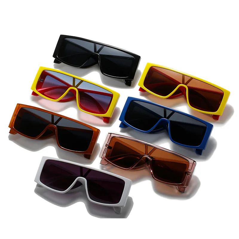 Оверсайз Пънк Квадратни Слънчеви Очила Дамски Пълнозърнести Големи Реколта Мъжки Слънчеви Очила Ветроупорен Нюанси UV400 Очила Oculos Gafas De Sol 3
