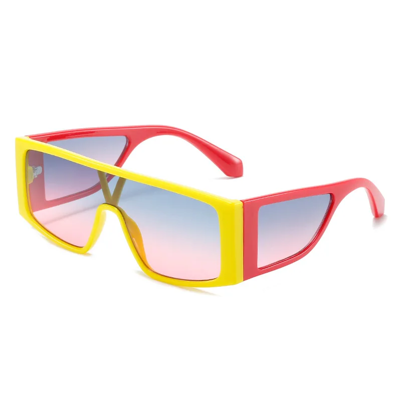 Оверсайз Пънк Квадратни Слънчеви Очила Дамски Пълнозърнести Големи Реколта Мъжки Слънчеви Очила Ветроупорен Нюанси UV400 Очила Oculos Gafas De Sol 5