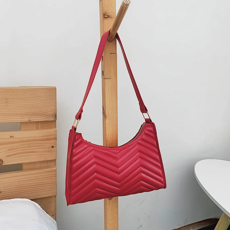 Однотонная Кожена Дамска чанта с дръжка отгоре във формата на Полумесец, модни Проста Стилен дамски Реколта тенденция чанта на рамото за момичета 3