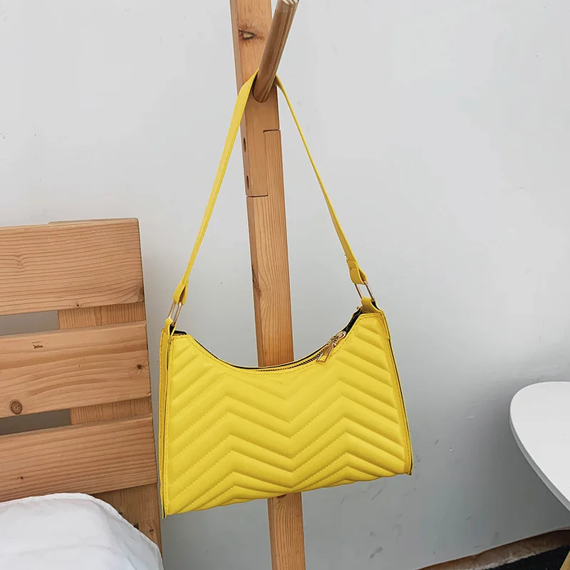 Однотонная Кожена Дамска чанта с дръжка отгоре във формата на Полумесец, модни Проста Стилен дамски Реколта тенденция чанта на рамото за момичета 5