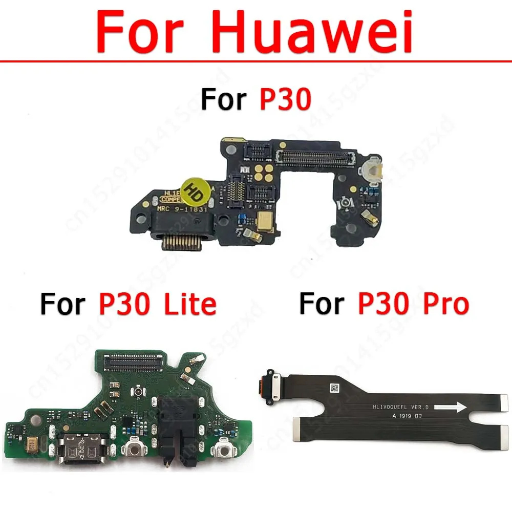 Оригинален кабел за зареждане Порт За Huawei P30 Lite Pro зарядно устройство ще захранване на Такса Лента Изход USB Конектор Гъвкав Кабел Пхб Док Станция Ремонт, Резервни Части