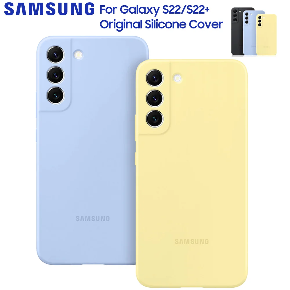 Оригинален Официален Силиконов Калъф Samsung Защитен Калъф За Galaxy S22 S22 + S22 Plus 5G Модни Седалките на Корпуса на Мобилни Телефони