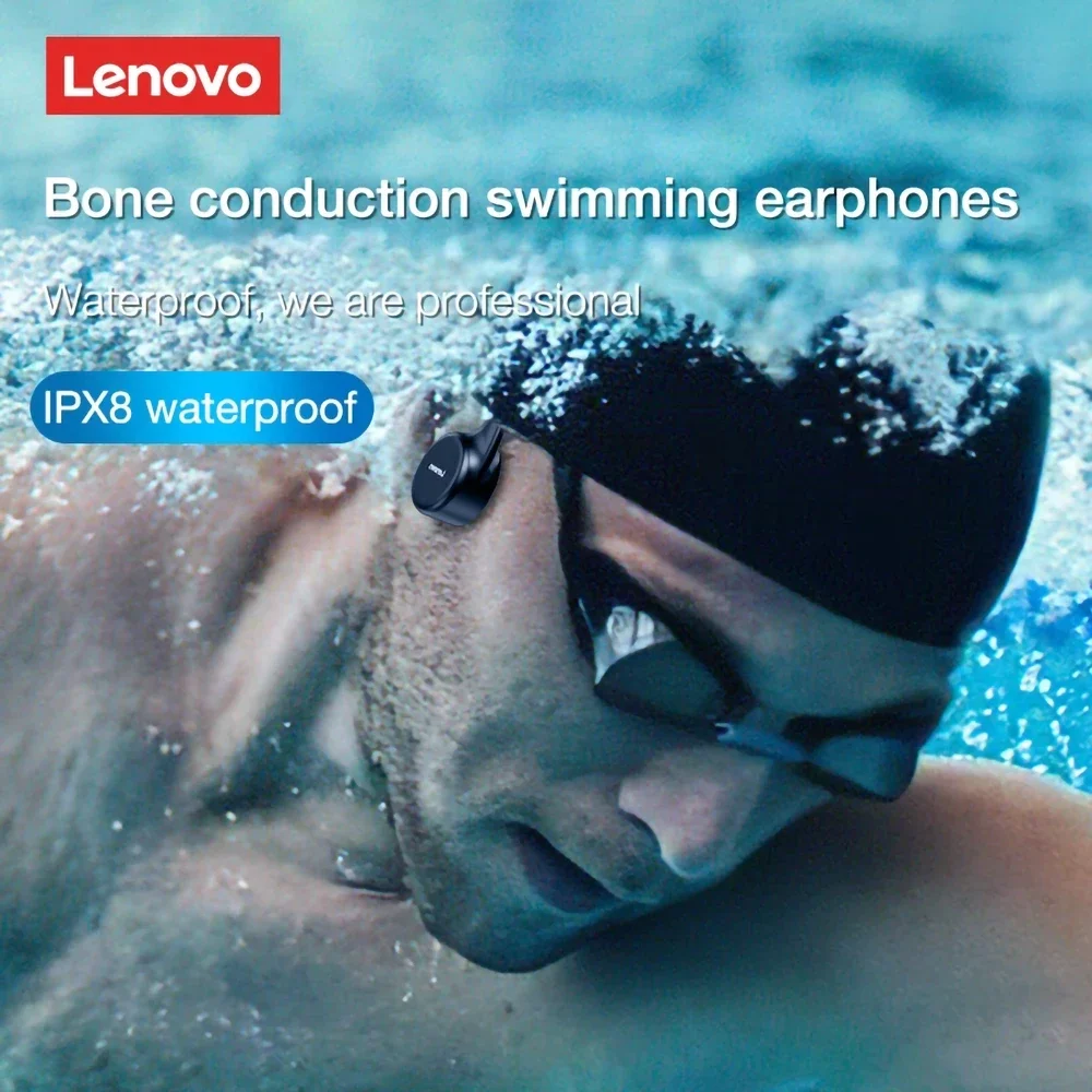 Оригинални Слушалки Lenovo X3/X3 Pro/X4/X5 с Костна Проводимост Bluetooth, Спортен Слушалки, Водоустойчив Безжични Слушалки за Колоезденето 1