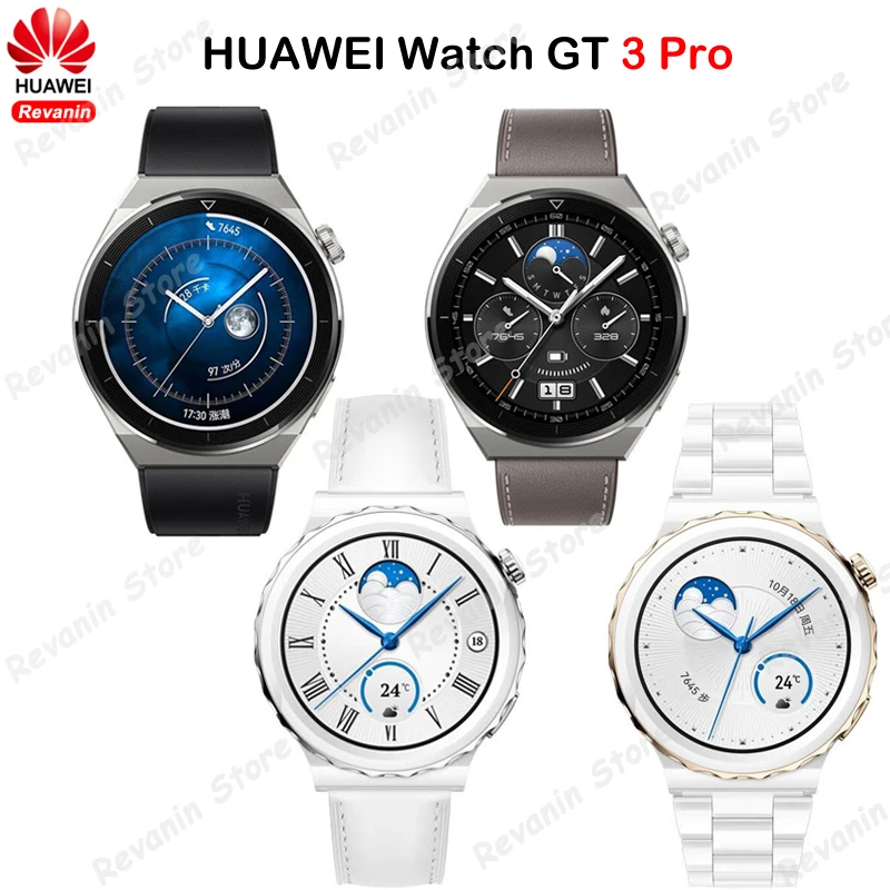Оригинални Смарт часовници HUAWEI Watch GT 3 Pro, монитор на сърдечната честота, SpO2, GPS, Мониторинг на Съня, Възпроизвеждане на Музика, Разговори на по-Bluetooth часовници, Спортни Часовници 0