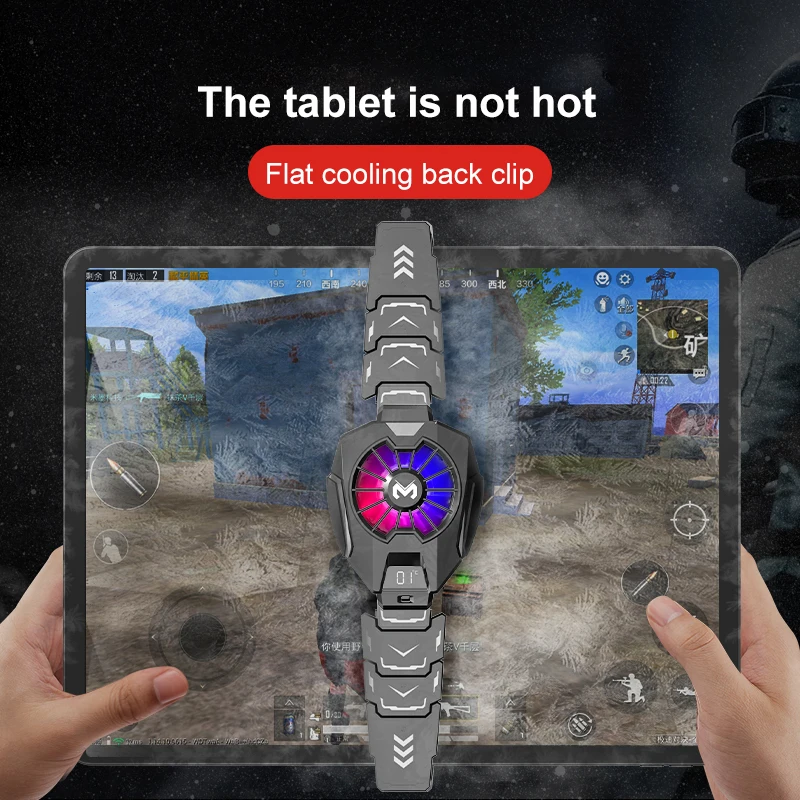 Охладител таблет за PC Tablet Полупроводниковым Охлаждане за iPad, Таблет Радиатор с led Плосък Компютър, Устройство за Бързо Охлаждане Игри PUBG в реално Време 1