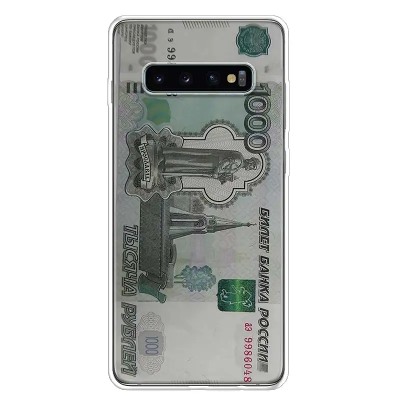 Пари в брой долар, Рубла Калъф За Телефон Galaxy S20 FE S21 Plus S22 Ultra S10 Lite Samsung S8 S9 S6 S7 Edge Калъф Fundas Pattern C 1