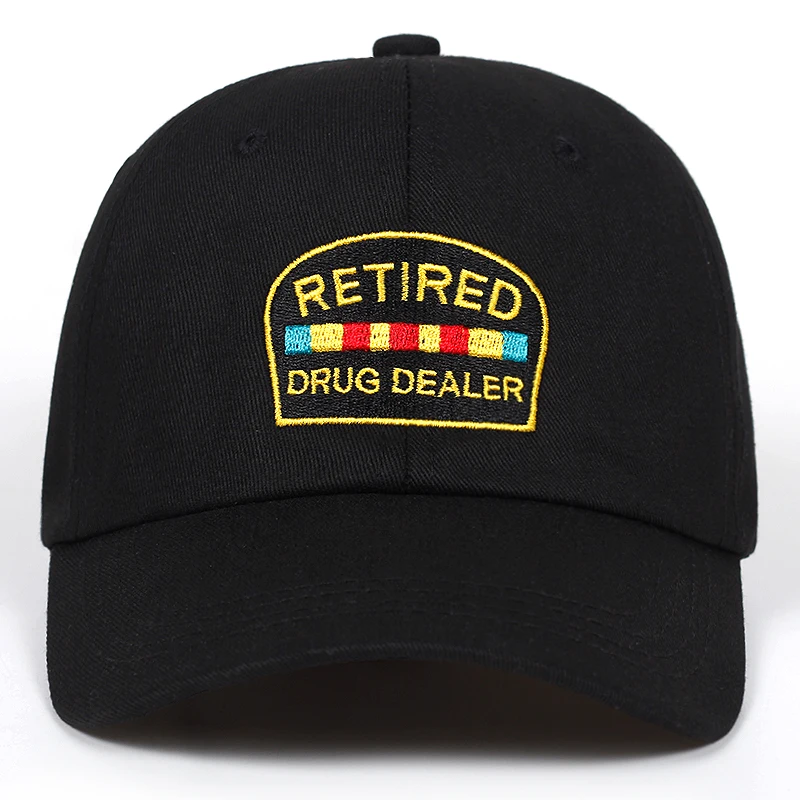 Пенсионират наркодилър шапка татко шапка памук Бейзболни шапки стил нисък профил голф шапки за мъже жени възстановяване на предишното положение хип-хоп Гарос