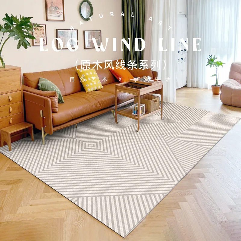 Правоъгълен килим в скандинавски стил, домашни декоративни килими, килими за хол, постелки за спални, Меки и топли постелки голяма площ 1