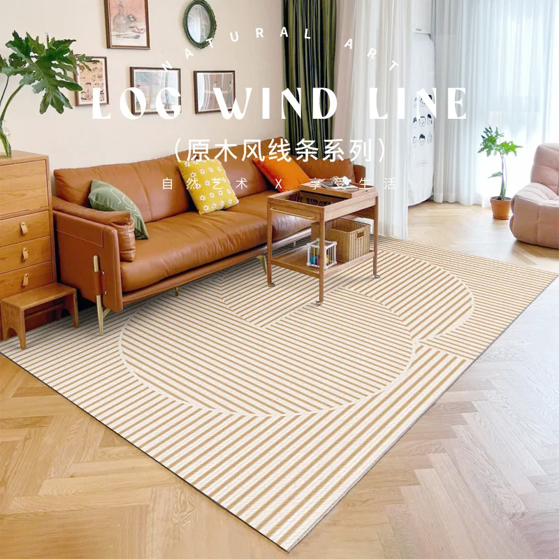 Правоъгълен килим в скандинавски стил, домашни декоративни килими, килими за хол, постелки за спални, Меки и топли постелки голяма площ 2