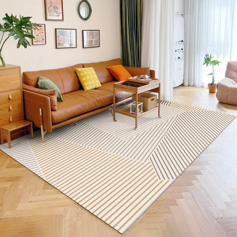 Правоъгълен килим в скандинавски стил, домашни декоративни килими, килими за хол, постелки за спални, Меки и топли постелки голяма площ 3