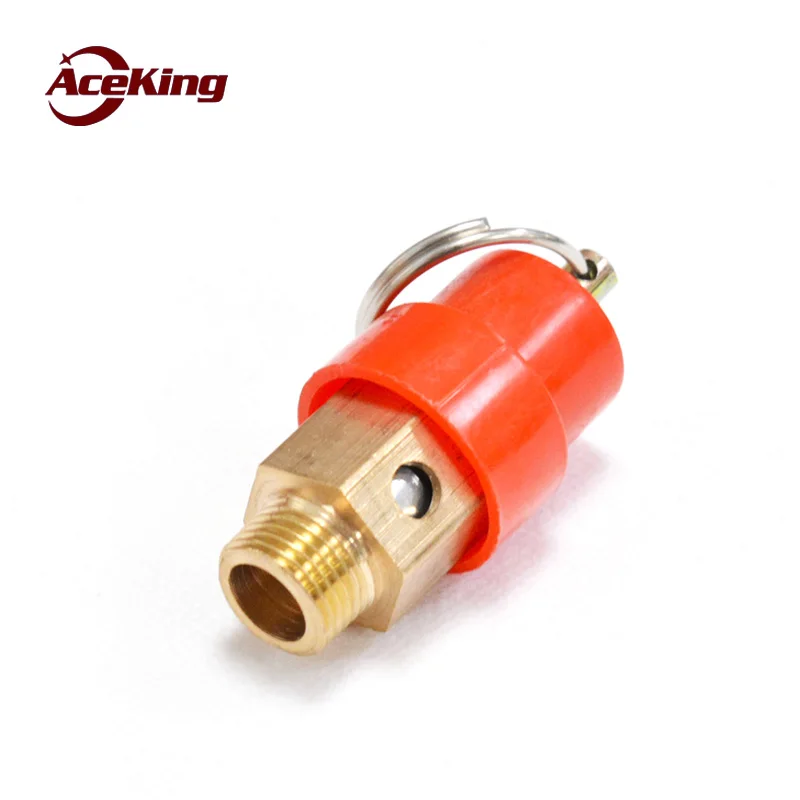 Предпазен клапан въздушен компресор малката червена капачка малък изпускателния клапан въздушен компресор тяга пръстен на изпускателния клапан предпазен клапан 8kg2 points1/4