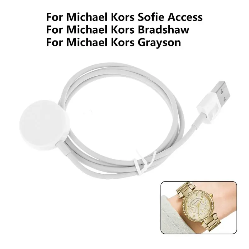 Преносими зарядно устройство ще захранване на Поставка с Док-Станция за смарт часа Кабела на Зарядното устройство за Майкъл Ко-rs Access Smartwatch 0