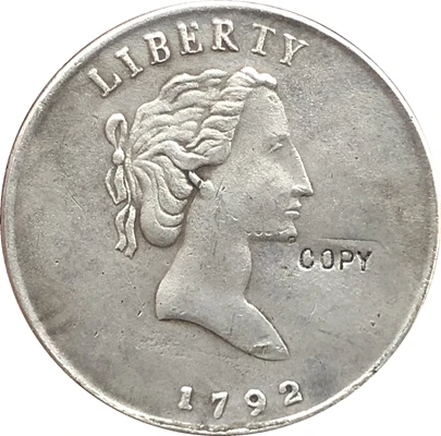 продажба на едро 1792 Монети по Четвърт Долар Копие 100% копер производство със сребърно покритие