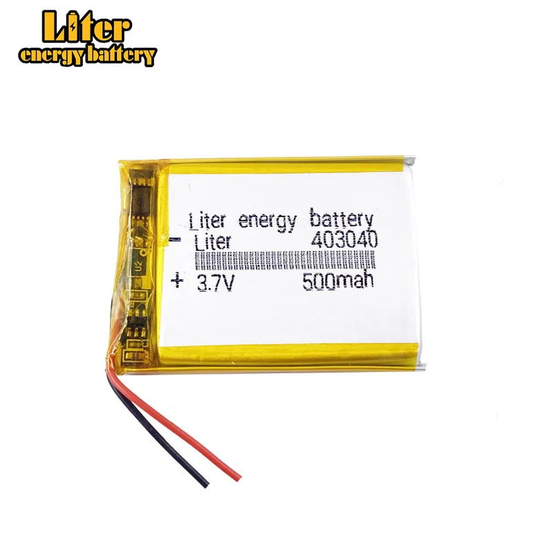 Размер 403040 383040 3,7 На 500 ма Литровата енергийна батерията Литиево-Полимерна Батерия С цена За Mp4 Gps Tablet PC, PDA 1
