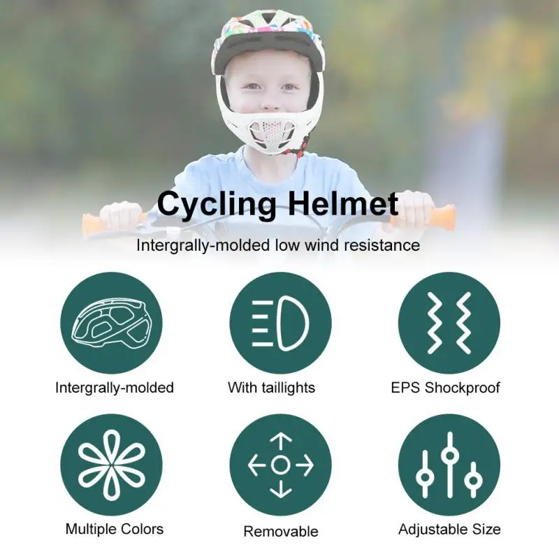 Регулируеми Детски Велосипеди Шлем за цялото лице Подвижна многоцелеви Каска МТБ Пътни Планински Велосипедни Каски Кормило Екипировка 1