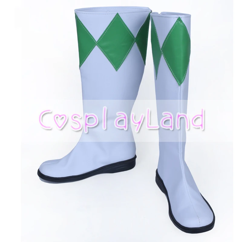 Рейнджър Бурай Зелени Обувки за Cosplay, Обувки Филм Хелоуин Вечерни Обувки за Cosplay по Поръчка за Мъжки Обувки 1