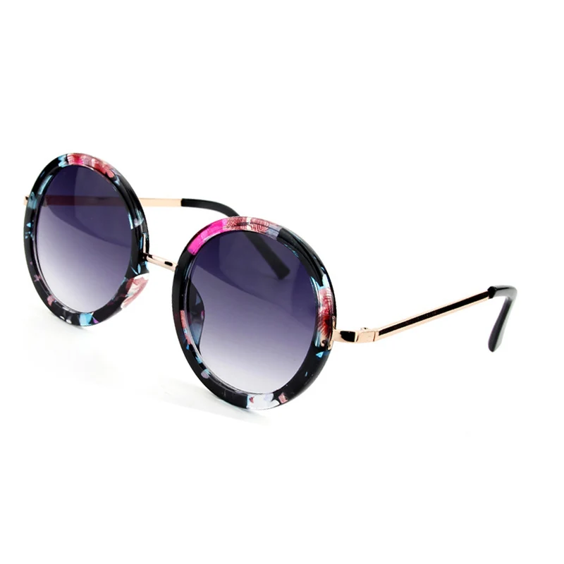 Ретро Кръгли Слънчеви Очила Дамски Маркови Дизайнерски Улични Пътни За Шофиране Vintage Слънчеви Очила За Момичета Женски 5 Цвята 3