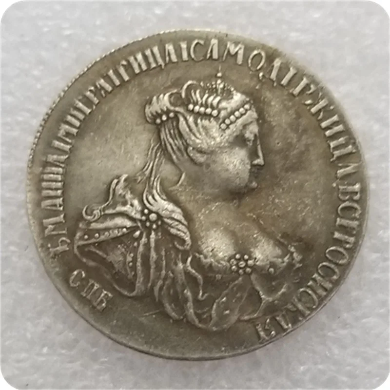 Русия 1740 Сребърно Покритие Латунная Айде Са Подбрани Монета За Подарък Лъки Challenge Монети