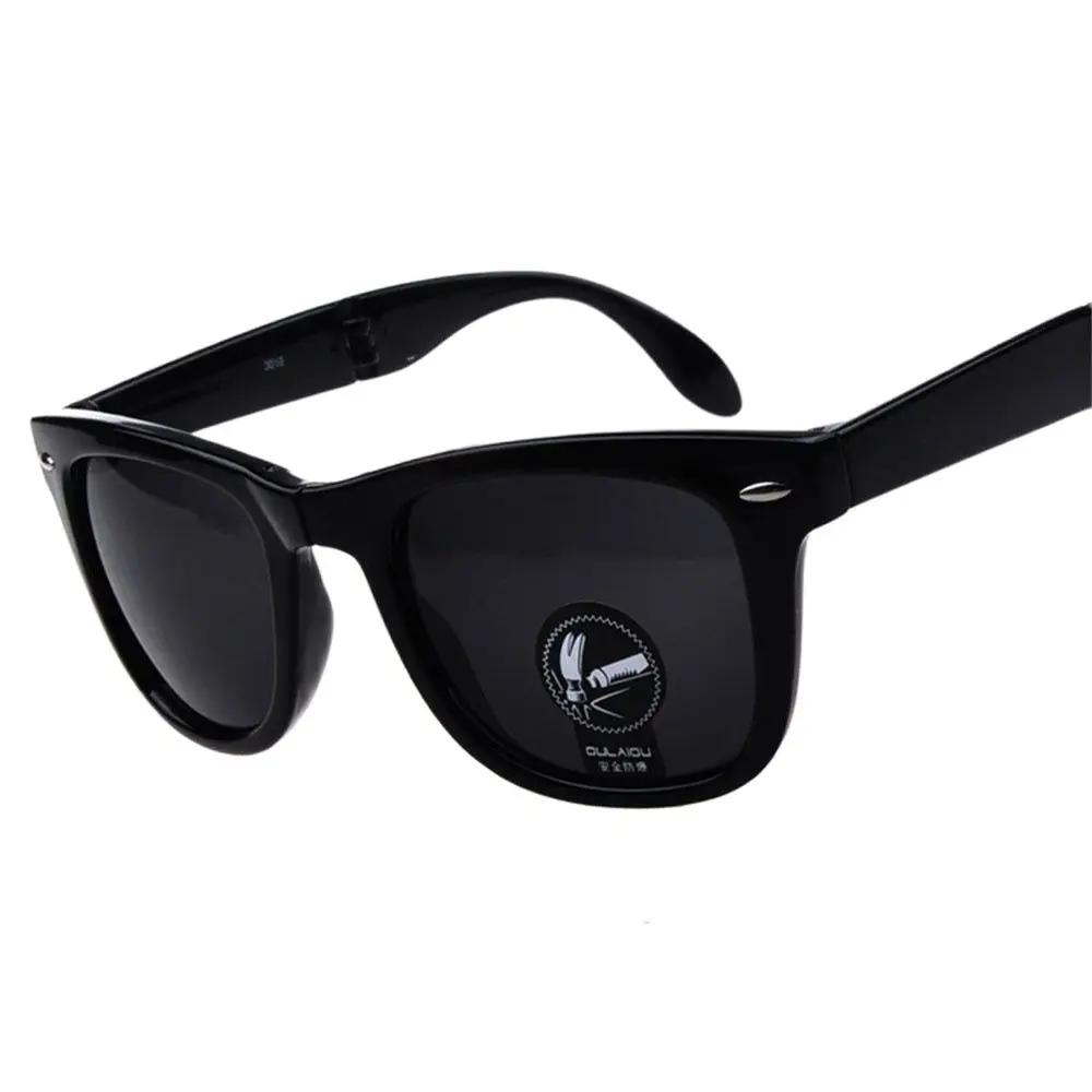 Сгъваеми Очила Корпоративна Дизайн Огледални Слънчеви Очила В Сгънат Вид Oculos De Sol UV400 Classes с Калъф Мъжки Дамски слънчеви Очила 0