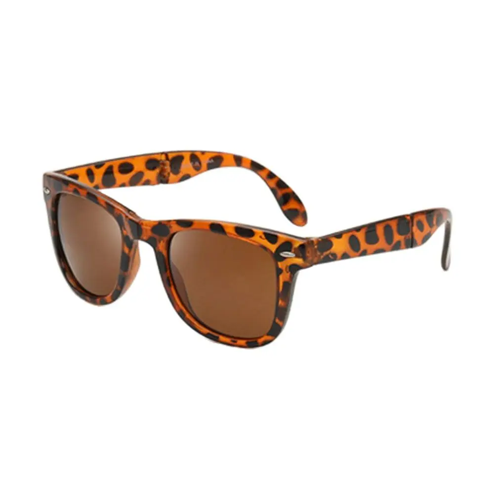 Сгъваеми Очила Корпоративна Дизайн Огледални Слънчеви Очила В Сгънат Вид Oculos De Sol UV400 Classes с Калъф Мъжки Дамски слънчеви Очила 3
