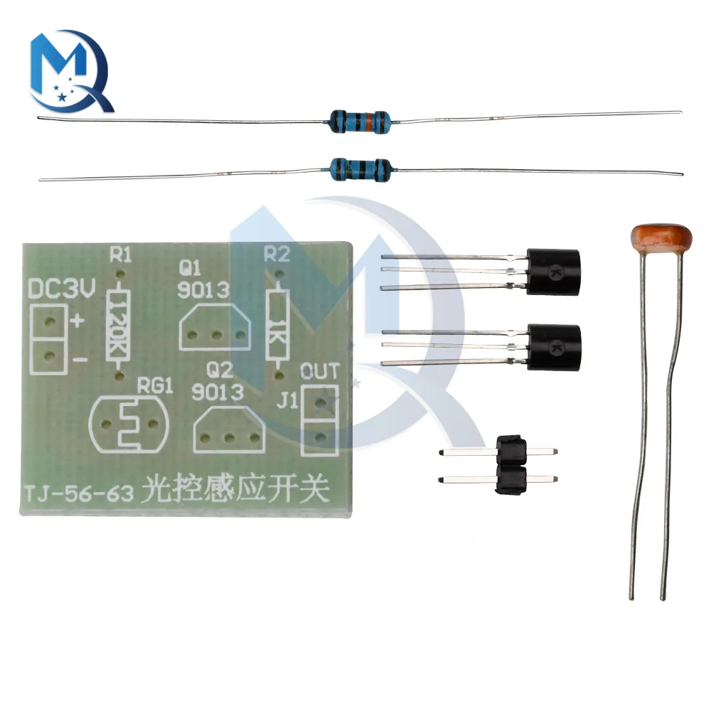 Сензор за Контрол на Осветлението Ключ Електронен САМ Kit DC3V Фоточувствительный Индукционный Ключ Комплект Ключове Фоточувствителни 0