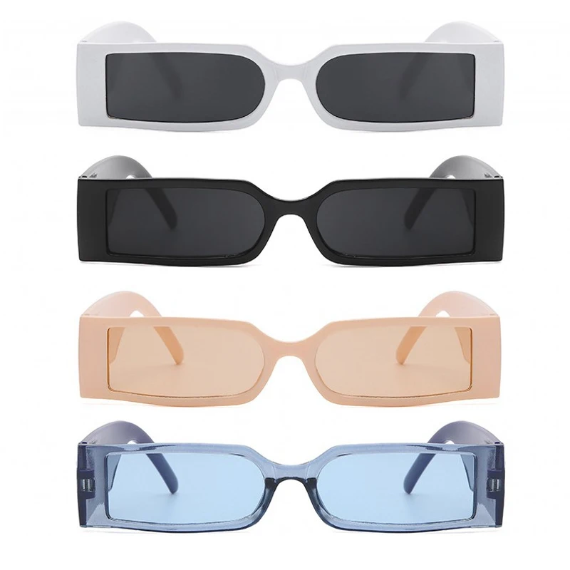 Слънчеви Очила Future Sense 2021 в Правоъгълна Рамка, Модерен Хип-Хоп Реколта Дизайнерски Очила Черен Цвят за Мъже И Жени, Слънчеви Очила