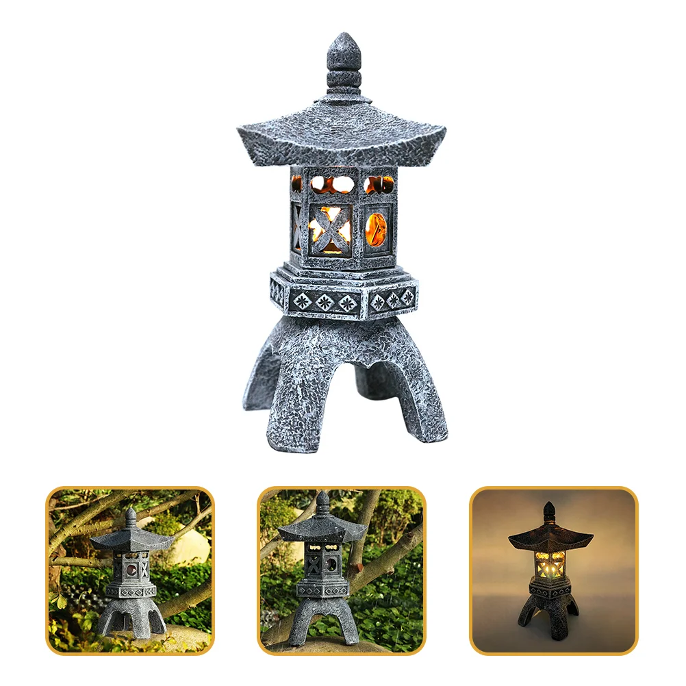 Статуи на Японския Каменната Лампа от смола поляна декор градина на открито статуи За Изчистване на градината Голям за Тревата на Градината 0