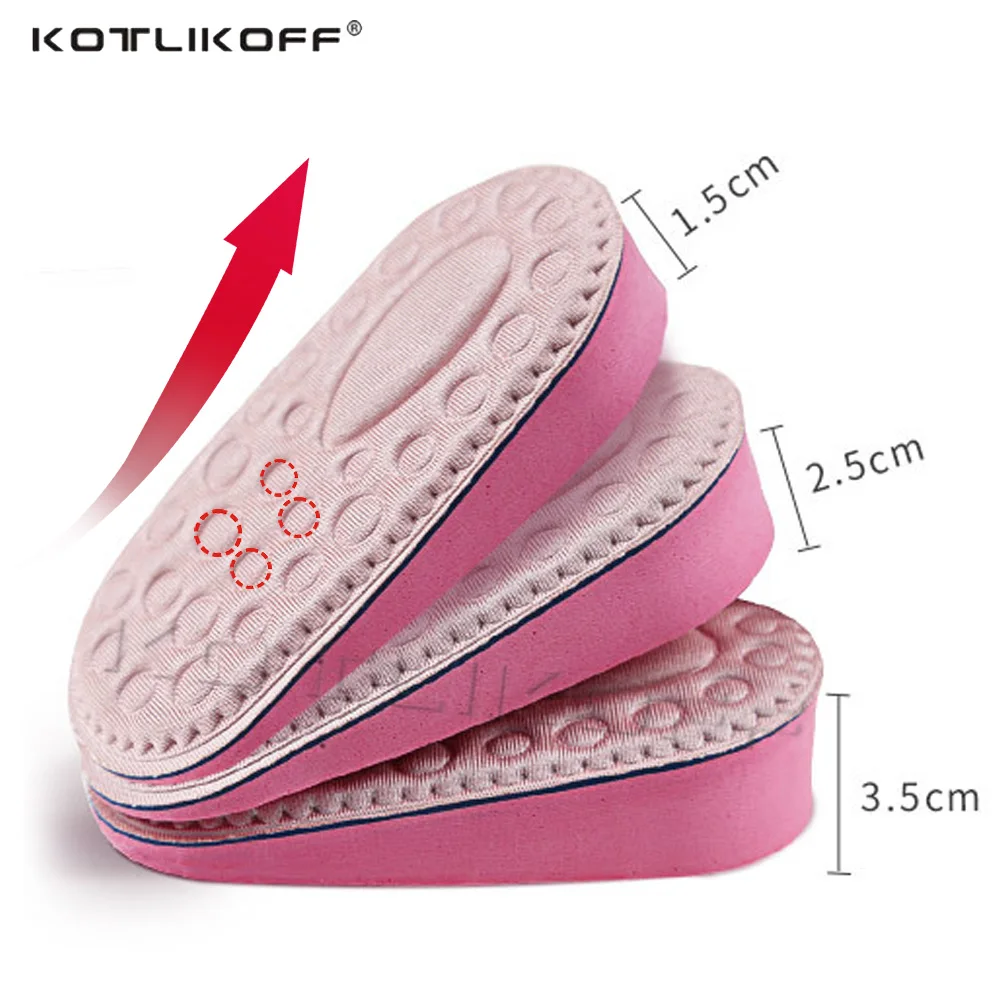 Стелки KOTLIKOFF, увеличаване на растежа, 1,5 см/2,5 см/3.5 см, Обувки с Асансьор, По-Висока Вставная тампон, Амортизирующая възглавница за Ток чаши 0