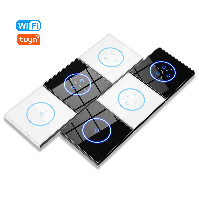 Умен WIFI Bluetooth Ключ 10А 1/2/3Gang Ключа за лампата ПРИЛОЖЕНИЕ за Дистанционно Безжично Монтиране на Стъкло Панел Умен Дом Дистанционно Гласово Управление