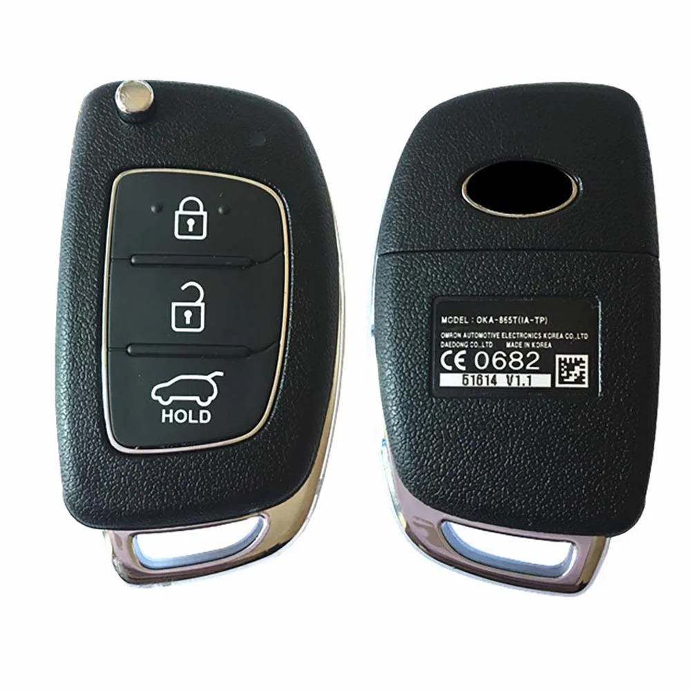 Умно Дистанционно автомобилен ключ 95430-B9100 B950 OKA-865T (IA-TP) За Hyundai I10 I20 I30 Флип Ключодържател CE0682 Оригинала (OEM) с 433 Mhz CN020076 0