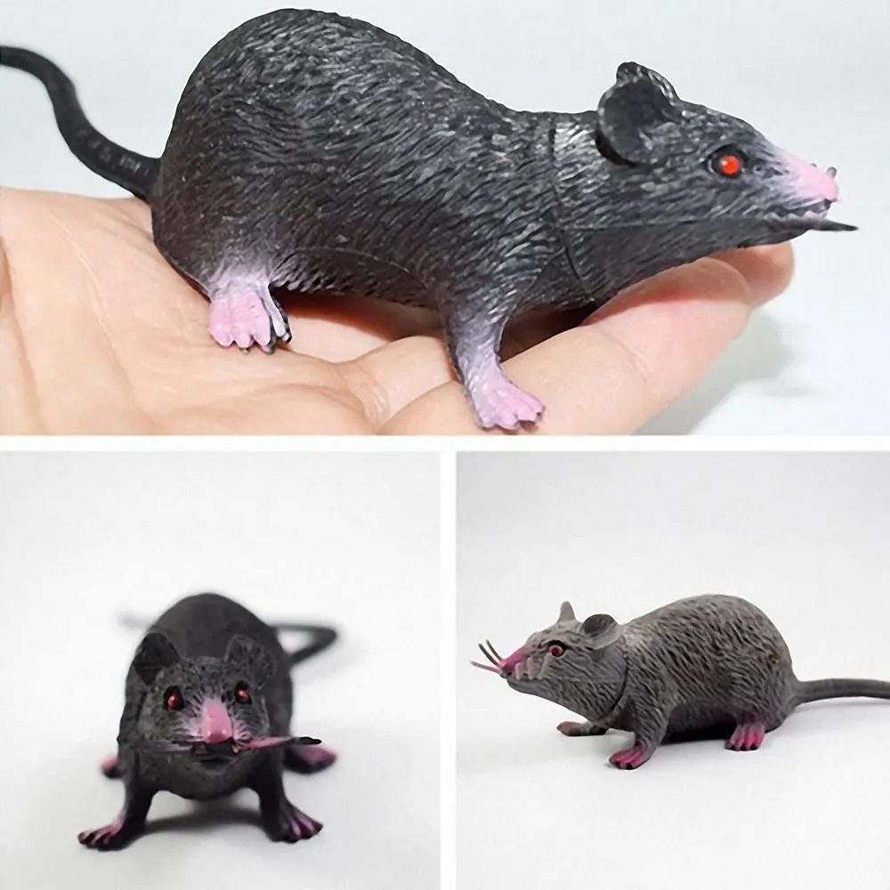Фалшива Малък Плъх Реалистична Модел На Мишката Подпори Страшен Трик Шега Играчка Ужасен Хелоуин Вечерни Декор Теглене На Новост Забавни Играчки