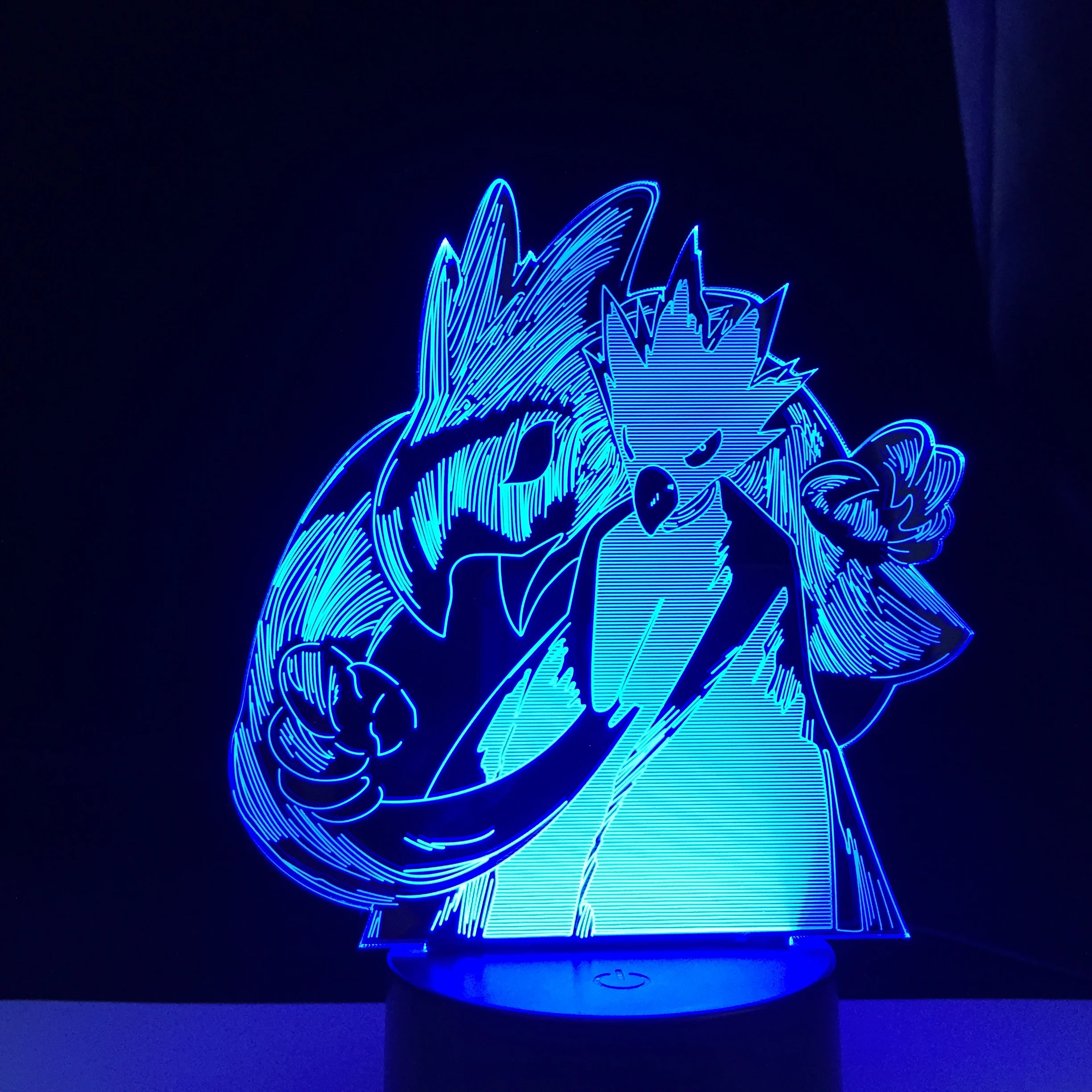Фумикаге Токоями 3d Лампа Аниме Моят Герой Академия Фумикаге Токоями Led Лампа нощна светлина за Украса Спални Подарък За Рожден Ден 3