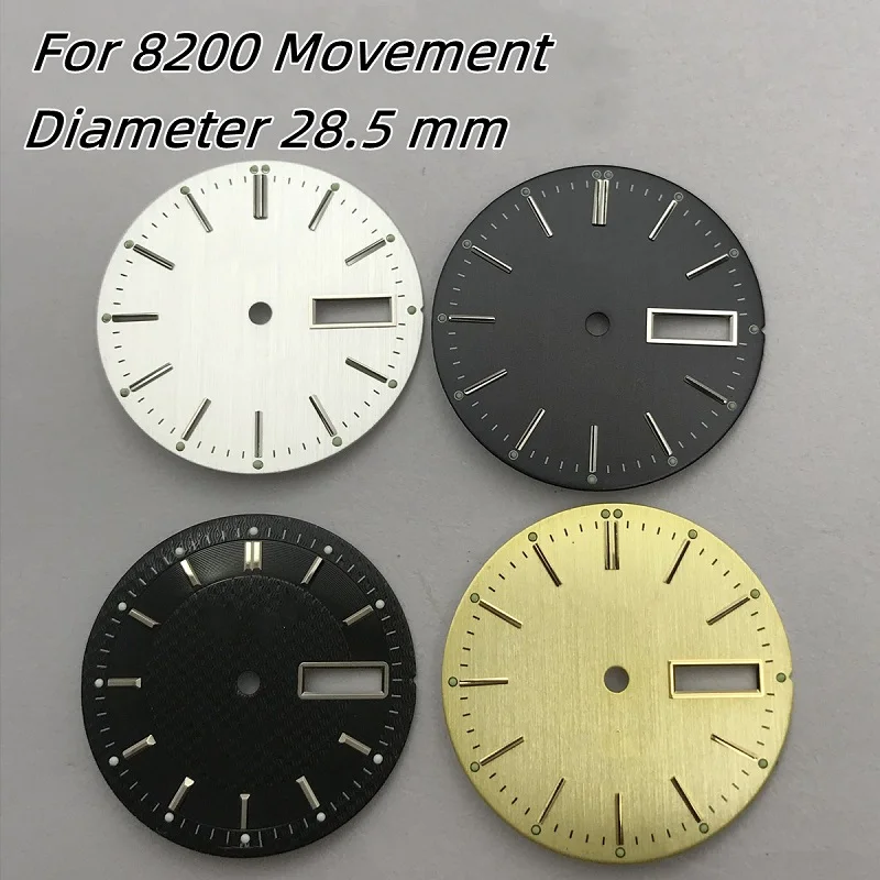 Циферблат реколта часа диаметър 28,5 мм е Подходящ за механизъм 8200 с двойно Календар, Буквални аксесоари за часовници 0